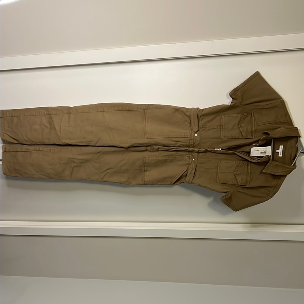 Tan Utility Jumpsuit